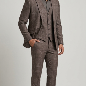 Beige Designer Waistcoat